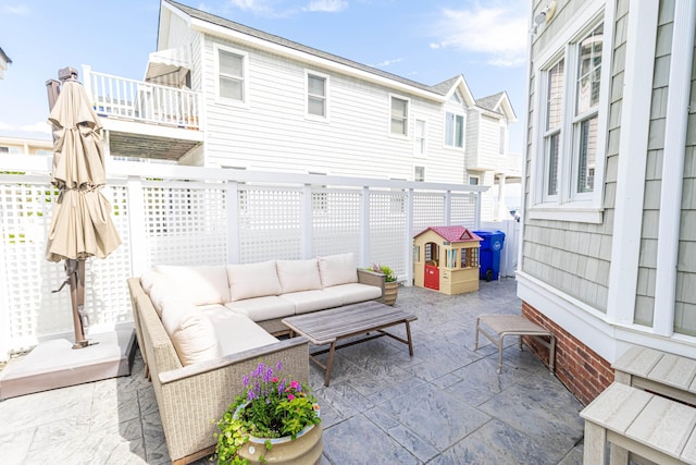74 W 7th St, Avalon, NJ 08202 - view of patio with outdoor lounge area