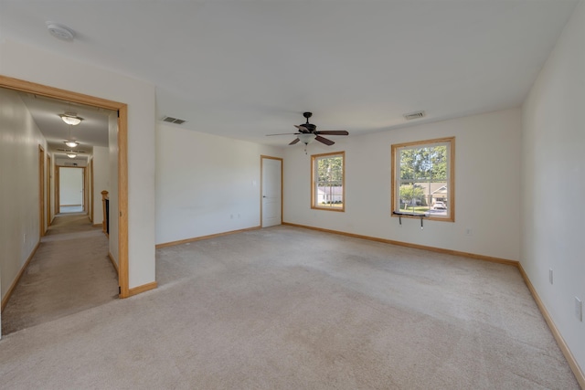 15 4th Ave, Cape May Court House, NJ 08210 - spare room with light carpet, a ceiling fan, and a smoke detector