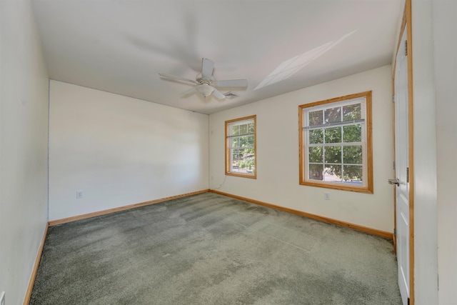 15 4th Ave, Cape May Court House, NJ 08210 - carpeted spare room featuring baseboards and ceiling fan