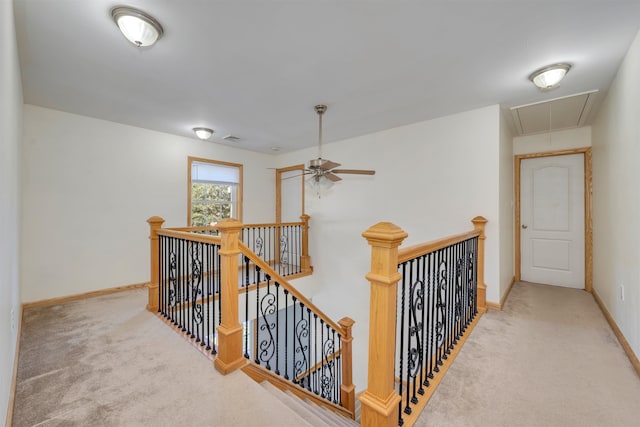 15 4th Ave, Cape May Court House, NJ 08210 - corridor with attic access, an upstairs landing, and carpet floors