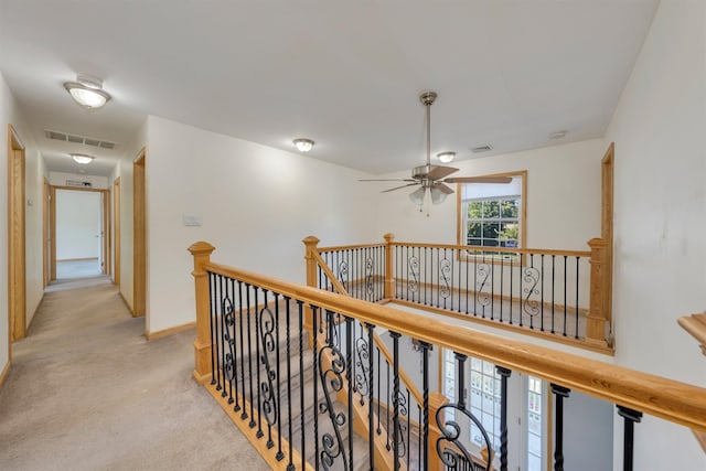 15 4th Ave, Cape May Court House, NJ 08210 - hall featuring an upstairs landing and light carpet