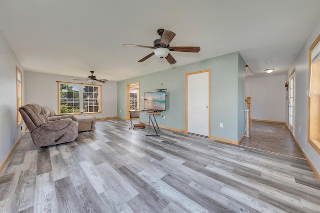 15 4th Ave, Cape May Court House, NJ 08210 - living area with ceiling fan and light wood finished floors