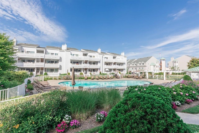 902 Ocean Dr Unit 1504, Lower Township, NJ 08204 - pool with a residential view and fence