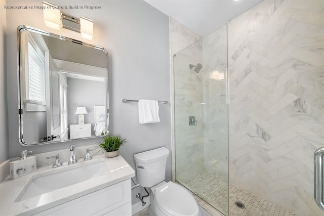 288 86th St, Stone Harbor, NJ 08247 - bathroom with a shower stall and vanity
