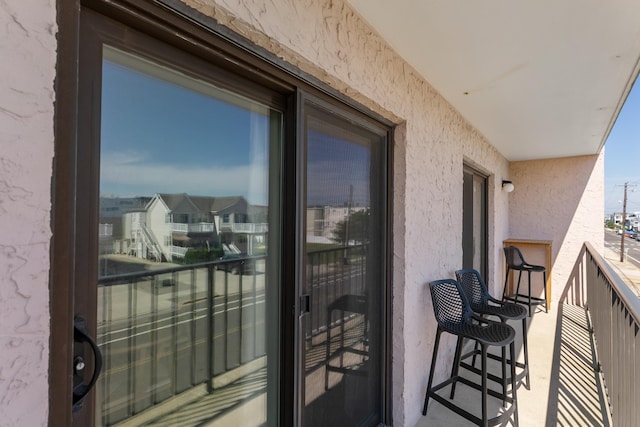 view of balcony