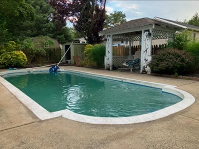 38 Stanhope Rd, Marmora, NJ 08223 - view of pool with a gazebo and a patio