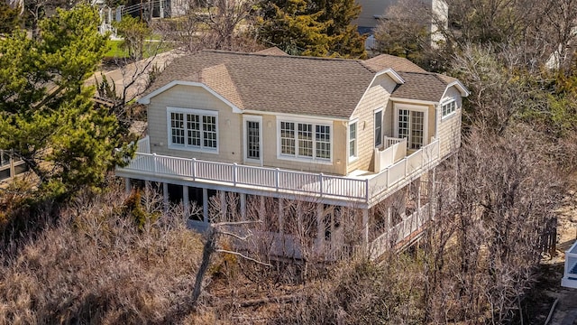 3005 Shore Dr, Cape May Beach, NJ 08251 - rear view of property with roof with shingles