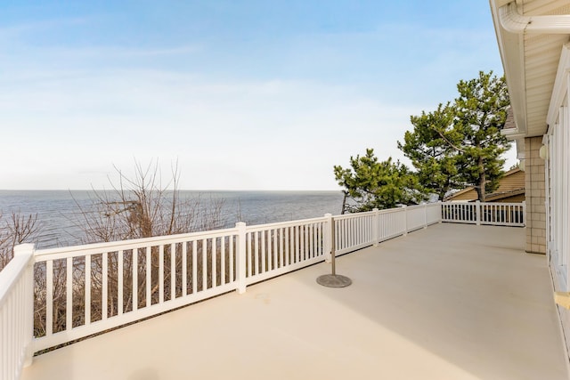 3005 Shore Dr, Cape May Beach, NJ 08251 - view of patio / terrace with a water view