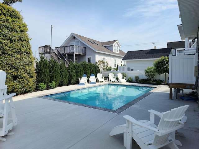 view of pool with a patio