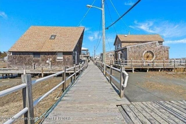 view of dock