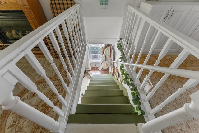 view of stairway