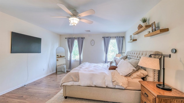 13 Mooring Cir, Seaville, NJ 08230 - bedroom with wood finished floors and a ceiling fan