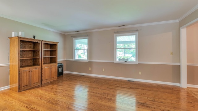 13 Mooring Cir, Seaville, NJ 08230 - empty room featuring light wood-style flooring and crown molding