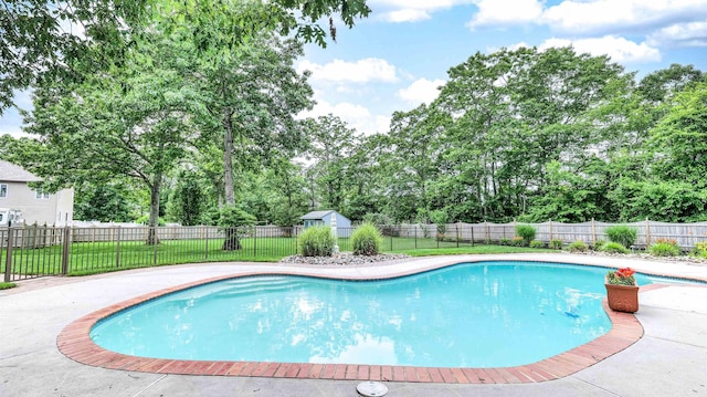 13 Mooring Cir, Seaville, NJ 08230 - view of swimming pool with a fenced backyard and view of scattered trees