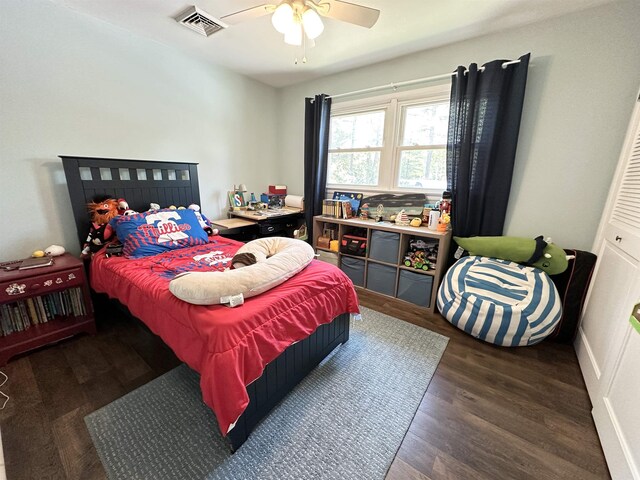 49 Hope Corson Rd, Ocean View, NJ 08230 - bedroom featuring wood finished floors and ceiling fan
