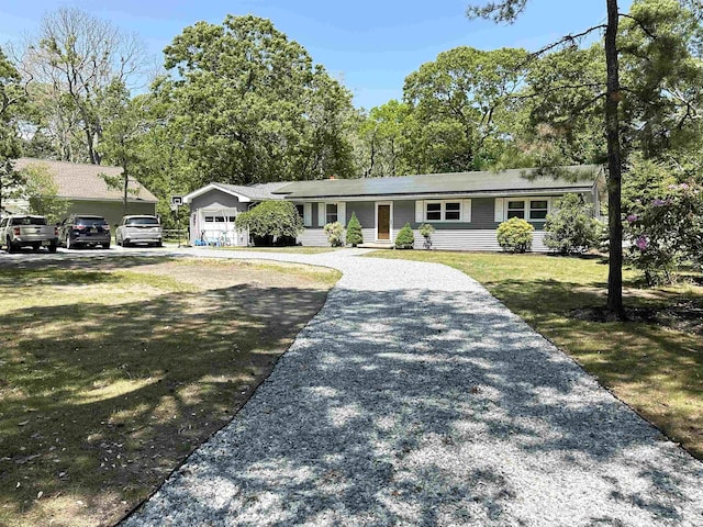 49 Hope Corson Rd, Ocean View, NJ 08230 - ranch-style house featuring driveway and a front yard