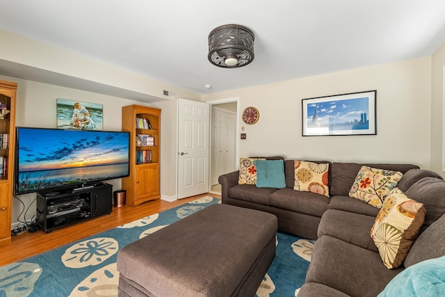 25 81st St W, Unit West, Sea Isle City, NJ 08243 - living room featuring visible vents and wood finished floors