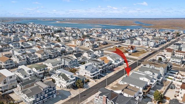 25 81st St W, Unit West, Sea Isle City, NJ 08243 - aerial view featuring a water view and a residential view