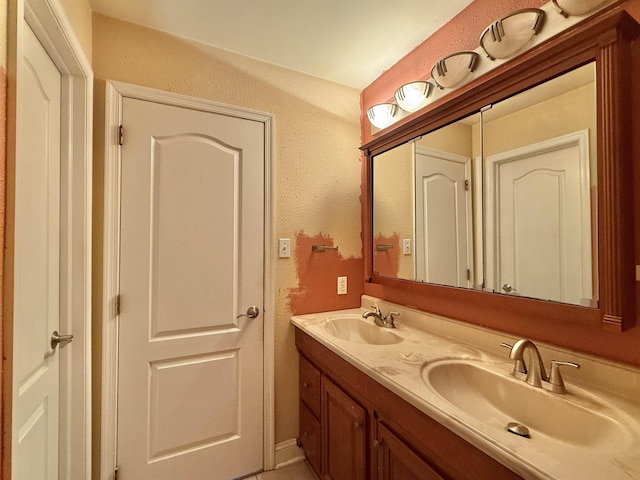 bathroom with vanity