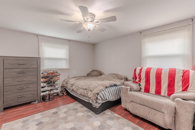 237 Lennox Ave, North Cape May, NJ 08204 - bedroom with wood finished floors and ceiling fan