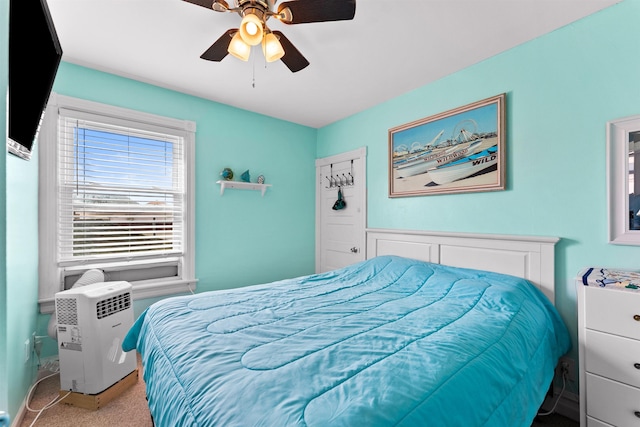 220 E Leaming Ave Unit 1, Wildwood, NJ 08260 - bedroom featuring carpet floors and ceiling fan