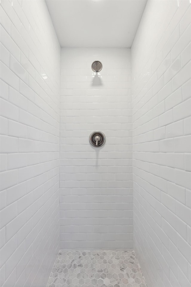 full bath featuring a tile shower