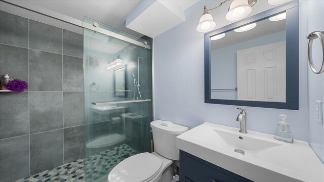 351 96th St Unit 209, Stone Harbor, NJ 08247 - full bathroom with a stall shower, toilet, and vanity
