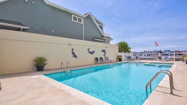 351 96th St Unit 209, Stone Harbor, NJ 08247 - view of pool featuring a patio and fence