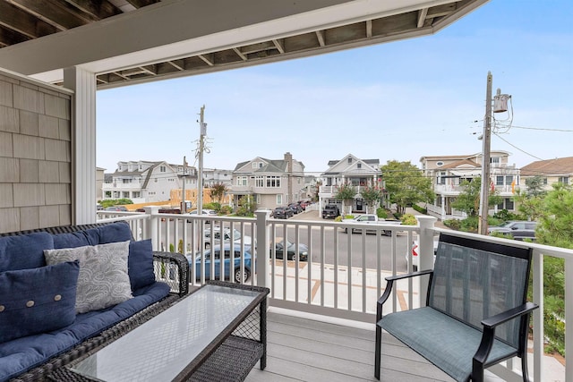 balcony with an outdoor living space