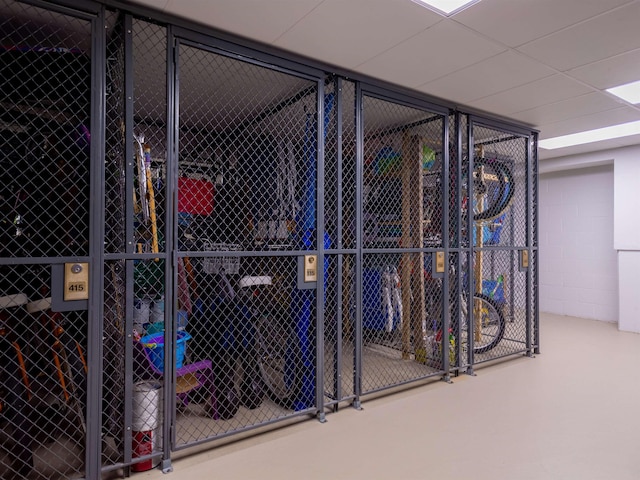 view of storage room