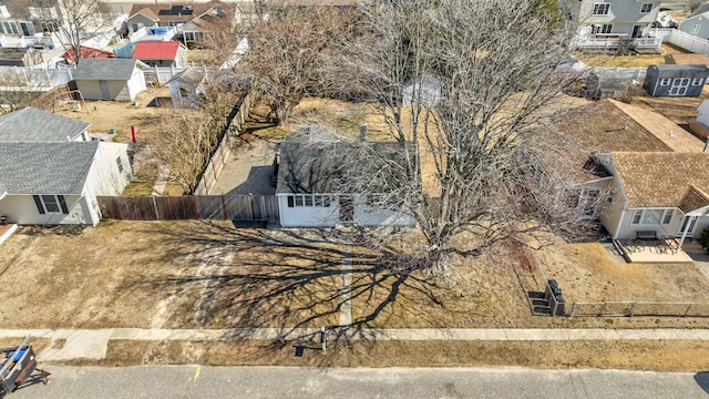 birds eye view of property featuring a residential view