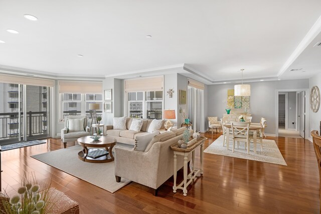 9601 Atlantic Ave Unit 310, Lower Township, NJ 08260 - living room featuring wood finished floors and recessed lighting