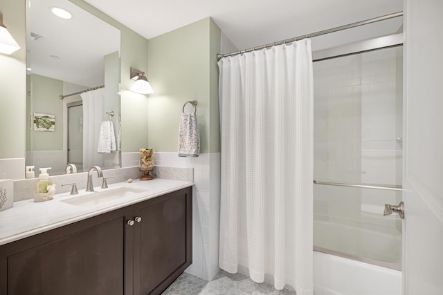 9601 Atlantic Ave Unit 310, Lower Township, NJ 08260 - bathroom featuring shower / bath combo and vanity