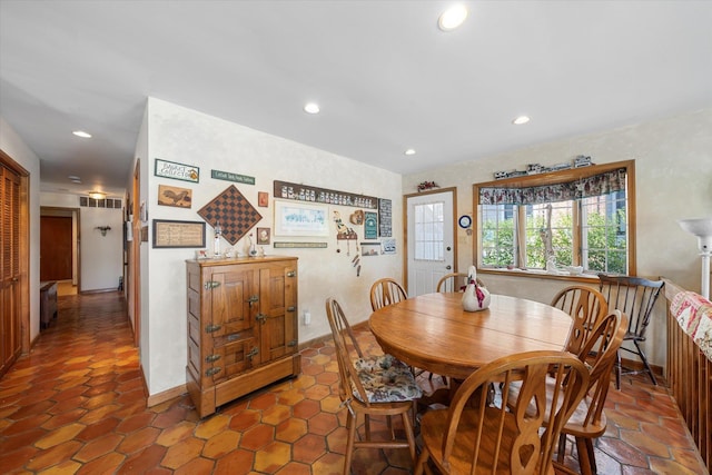 view of dining area