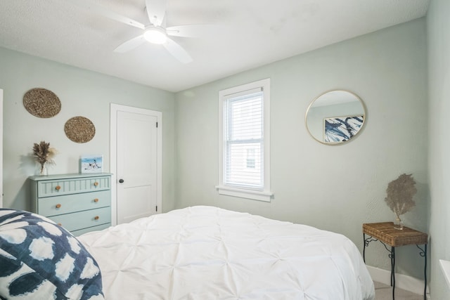 6110 Seaview Ave, Wildwood Crest, NJ 08260 - bedroom with baseboards and ceiling fan