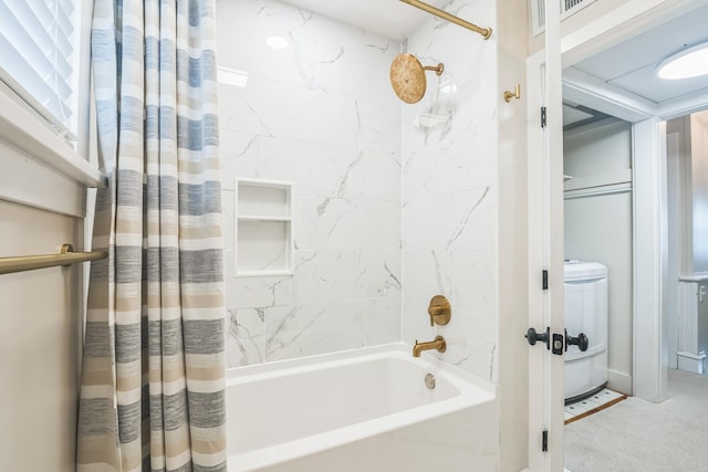 6110 Seaview Ave, Wildwood Crest, NJ 08260 - full bath with shower / tub combo with curtain