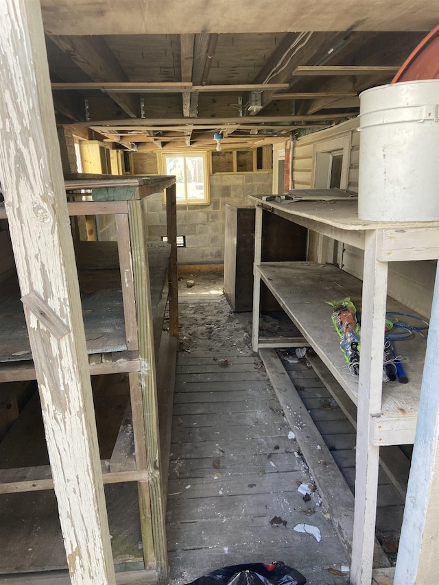 view of storage room