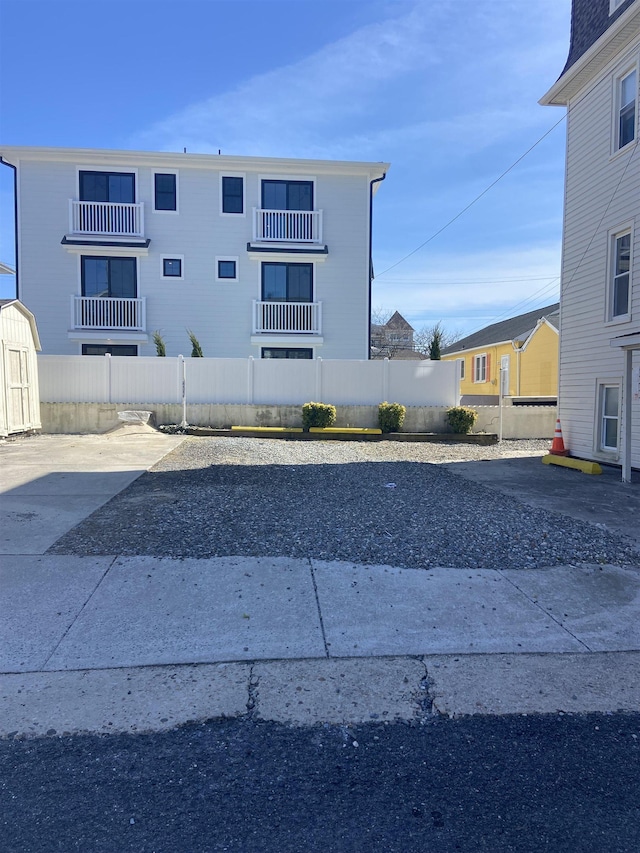 exterior space with fence