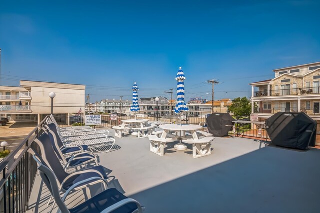 405 Ocean Ave Unit 110, North Wildwood, NJ 08260 - view of patio / terrace with a grill