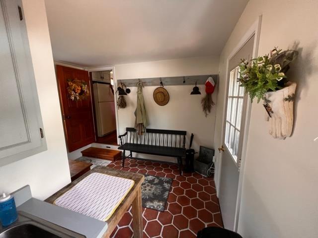 bathroom featuring tile patterned flooring