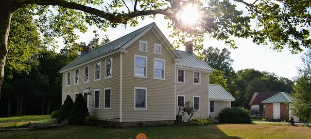 exterior space featuring a yard