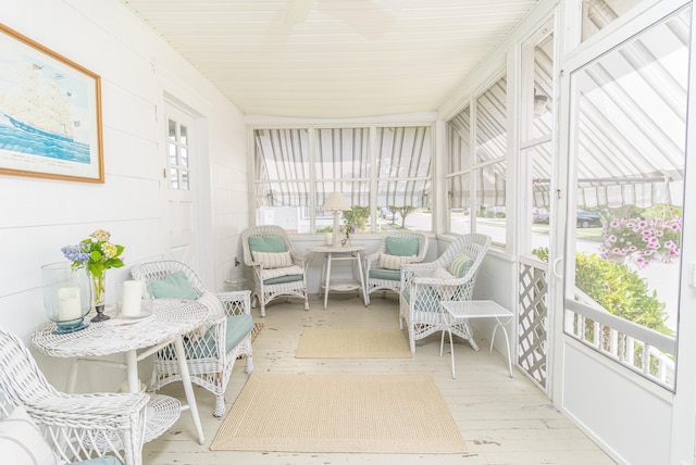 sunroom / solarium with a wealth of natural light