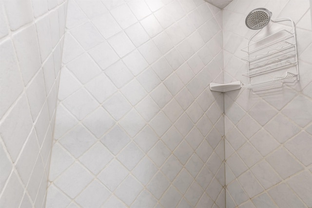 details featuring a tile shower