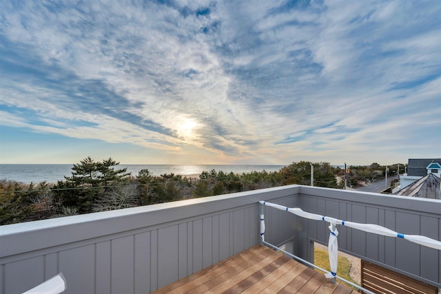 101 Harvard Ave, Cape May Point, NJ 08212 - wooden terrace with a water view