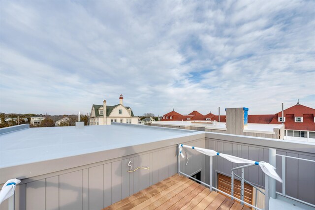 101 Harvard Ave, Cape May Point, NJ 08212 - wooden terrace featuring a residential view