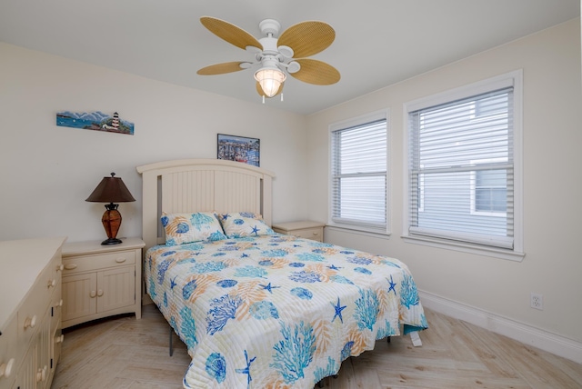 324 E 23rd Ave Unit A, North Wildwood, NJ 08260 - bedroom featuring baseboards and ceiling fan
