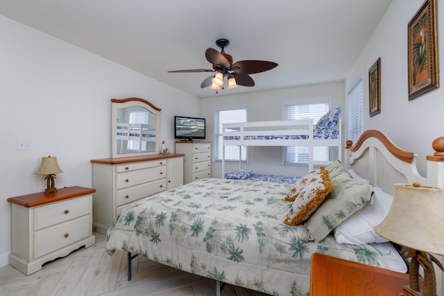 324 E 23rd Ave Unit A, North Wildwood, NJ 08260 - bedroom with a ceiling fan and baseboards