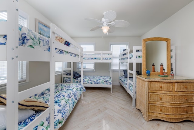 324 E 23rd Ave Unit A, North Wildwood, NJ 08260 - bedroom featuring a ceiling fan and baseboards