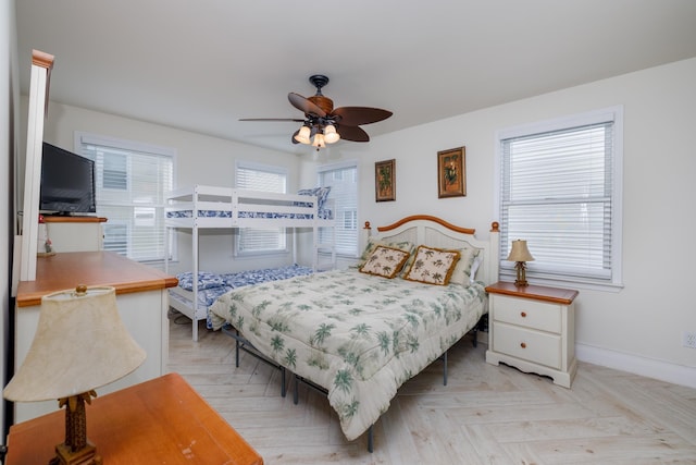 324 E 23rd Ave Unit A, North Wildwood, NJ 08260 - bedroom featuring baseboards and ceiling fan