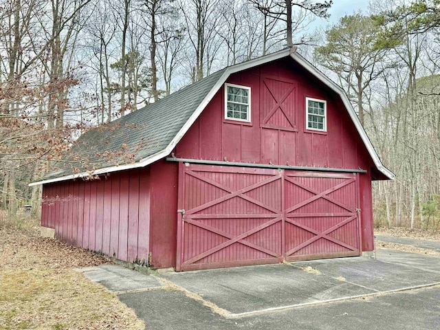 view of barn